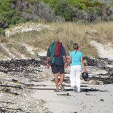 Strolling on unspoilt white beaches in Franskraal